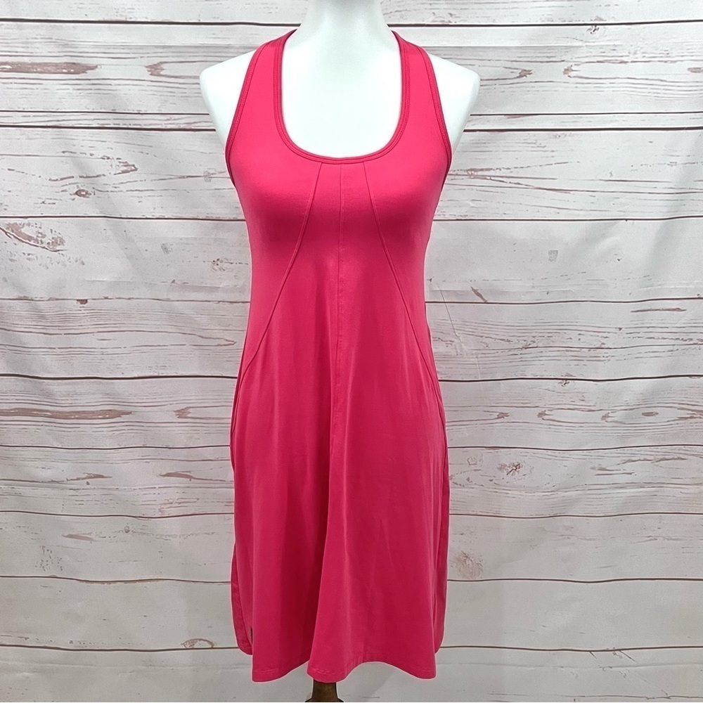 Lole Coral Sunseta Ultra Soft Built in Sports Bra Tennis Golf Athletic Dress